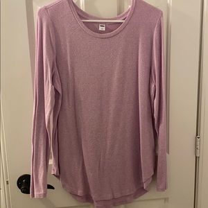Long sleeve lilac top